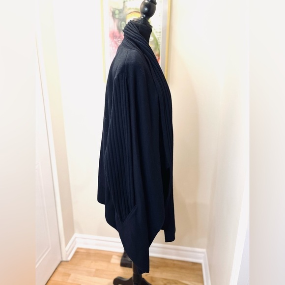 Olsen Cardigan open front w/collar scarf textured knit &  pockets 💙💙 - Picture 8 of 12